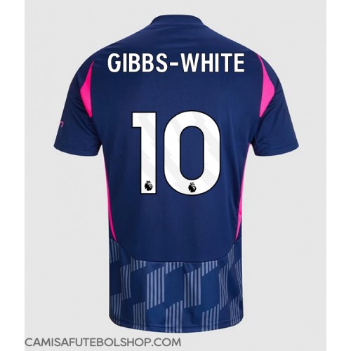 Camisa de time de futebol Nottingham Forest Morgan Gibbs-White #10 Replicas 2º Equipamento 2024-25 Manga Curta